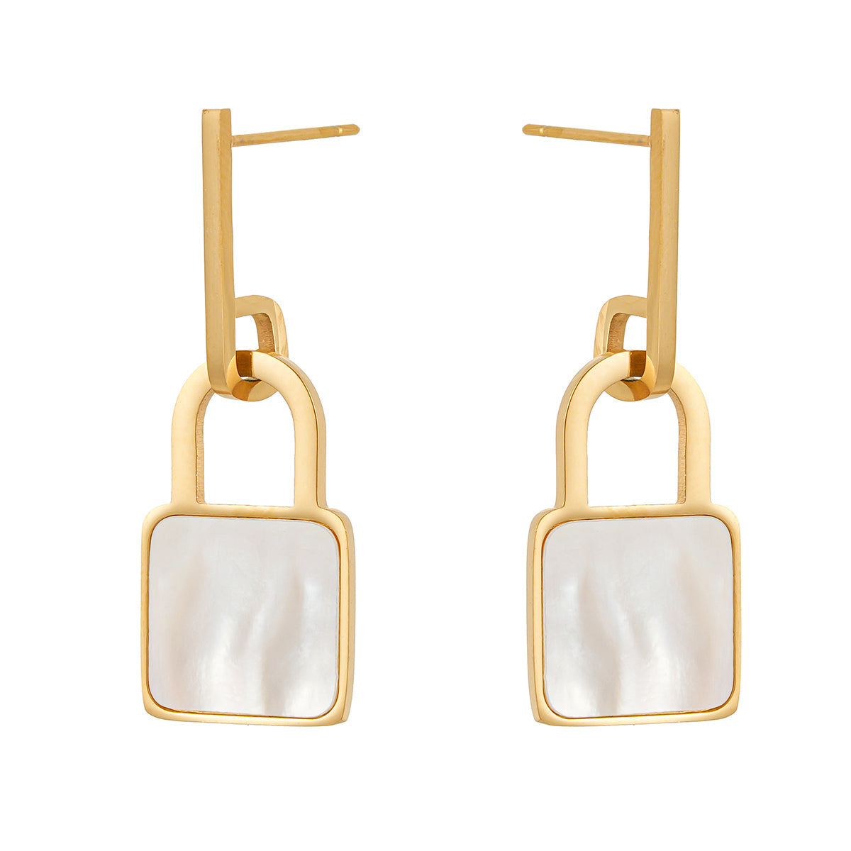 Lock pendant earrings TrendyRush