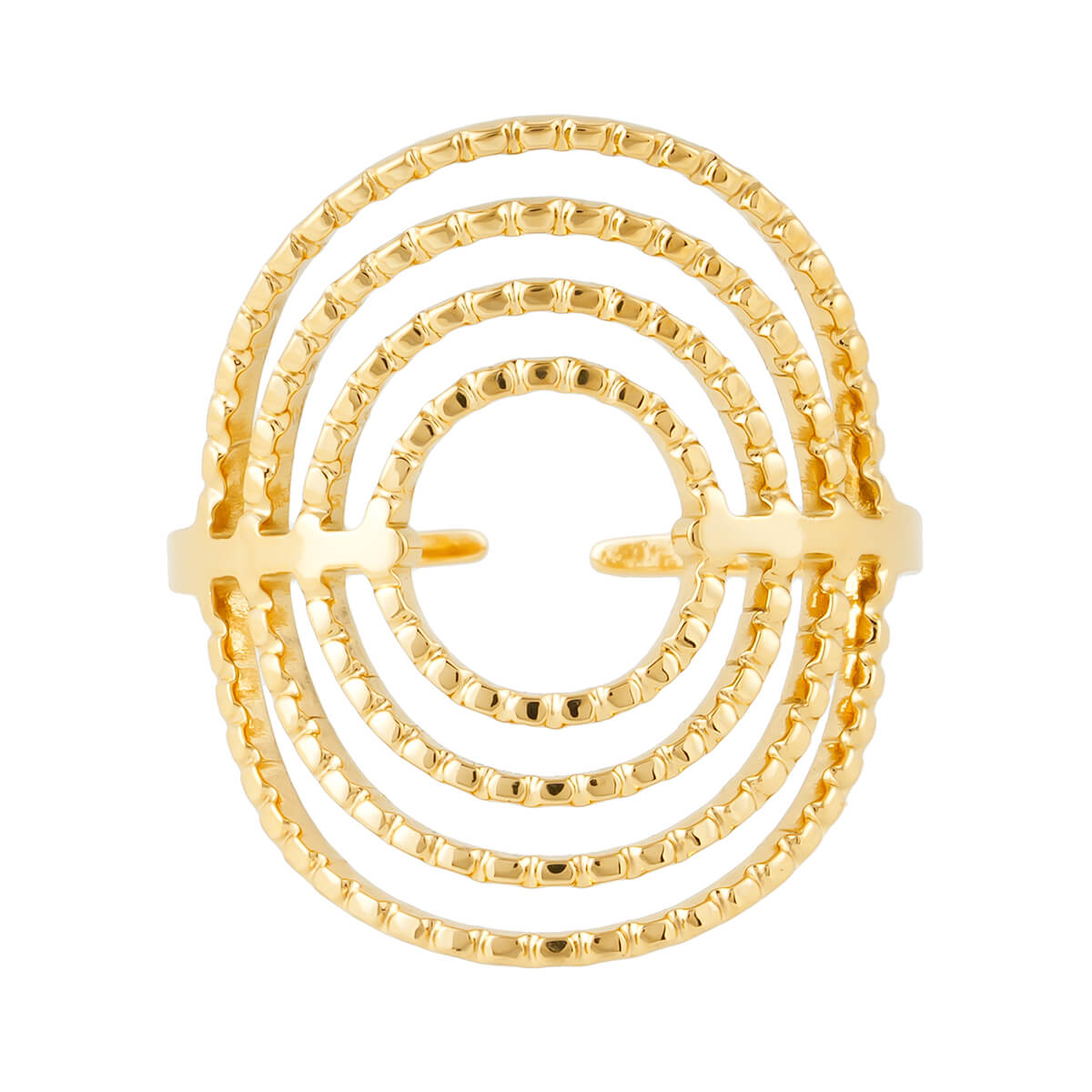 Multi-layer oval ring TrendyRush