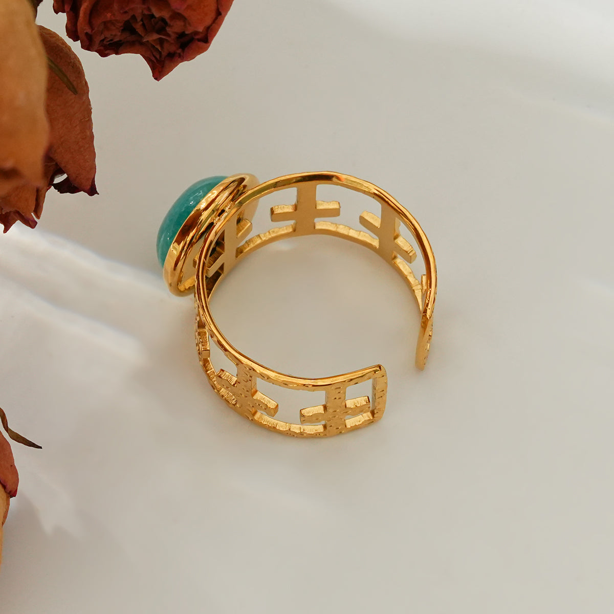 round malachite ring TrendyRush