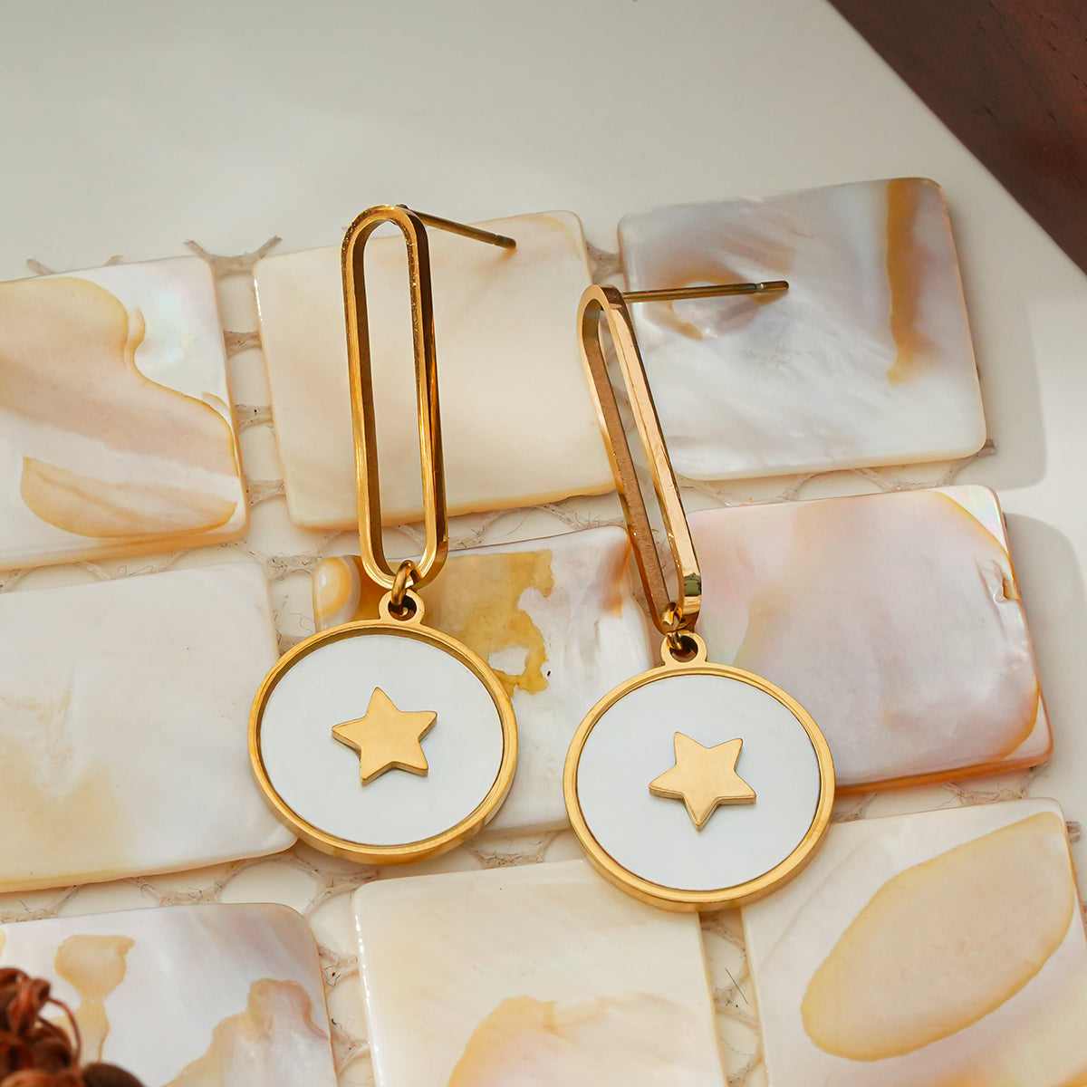 Star shell earrings TrendyRush