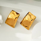 Curved stainless steel earrings TrendyRush