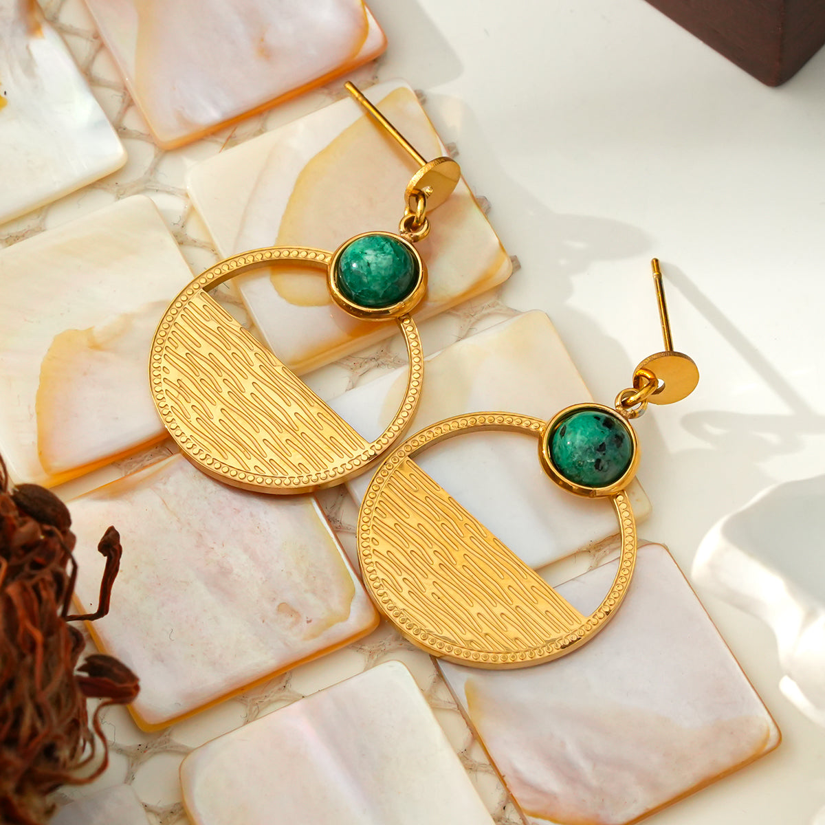 Bright moon on the sea earrings TrendyRush