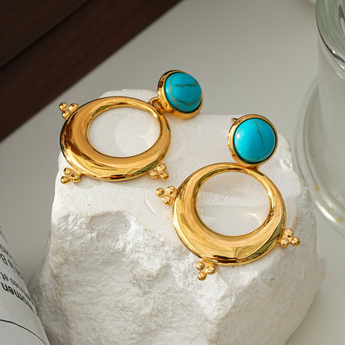 Ring turquoise earrings TrendyRush