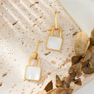 Lock pendant earrings TrendyRush