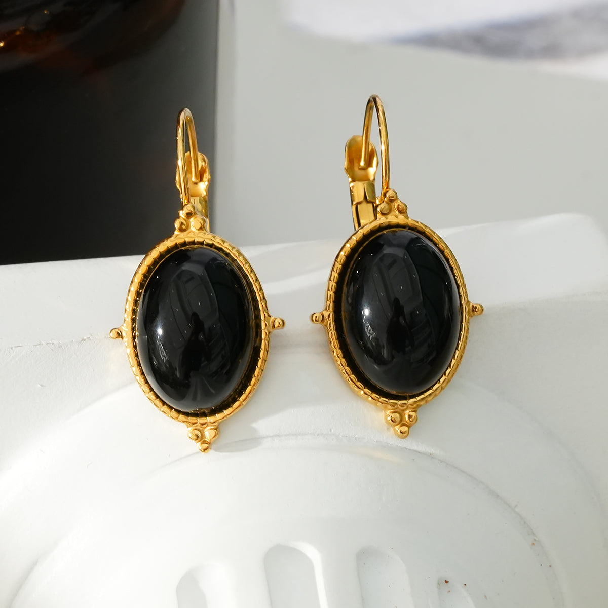 Mystery black earrings TrendyRush