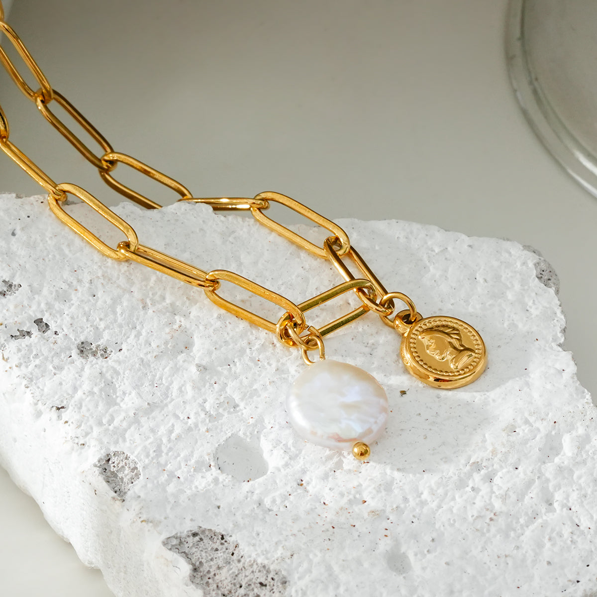 Wide chain necklace TrendyRush