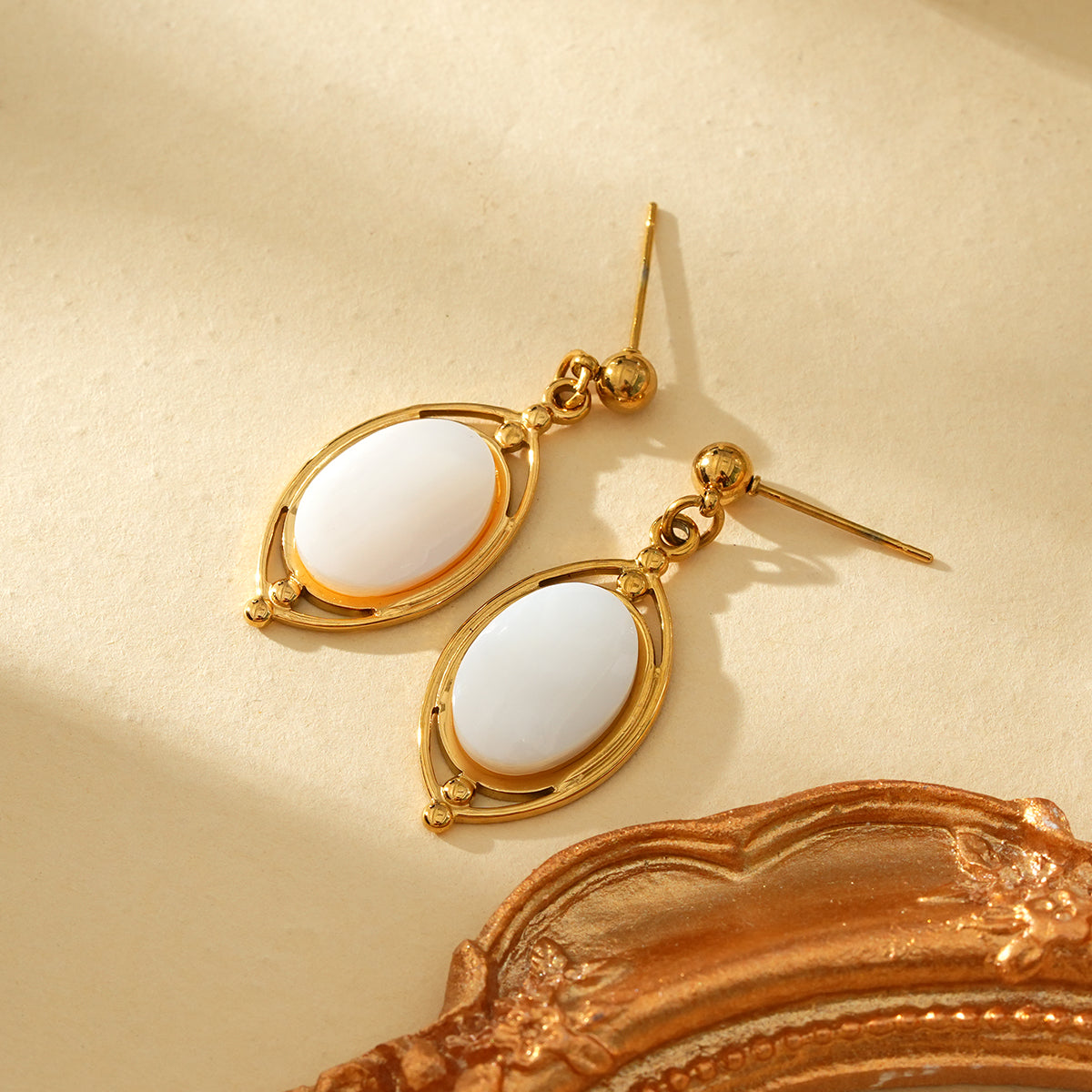 Elliptical Fritillaria earrings TrendyRush