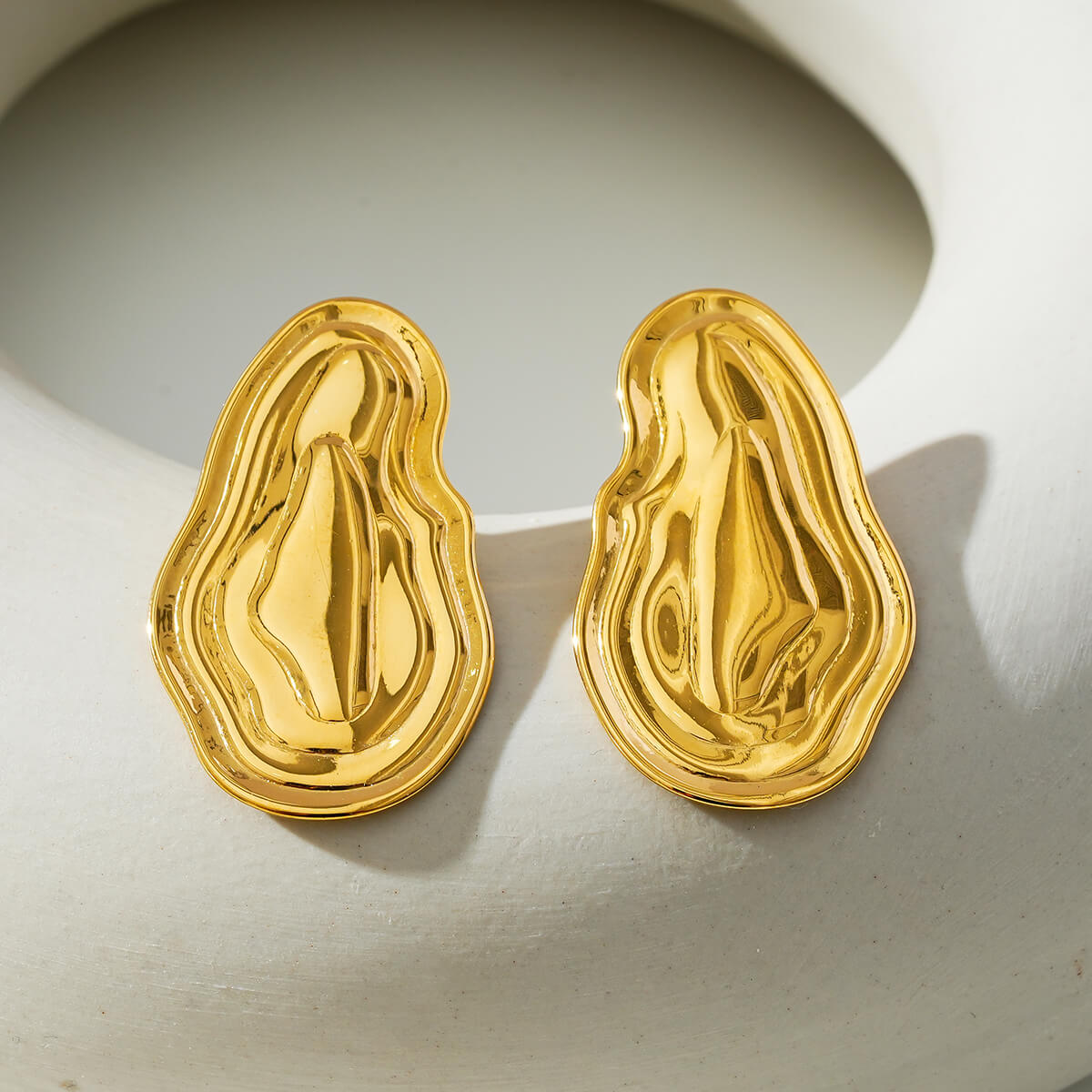 Trend  gold irregular earrings TrendyRush