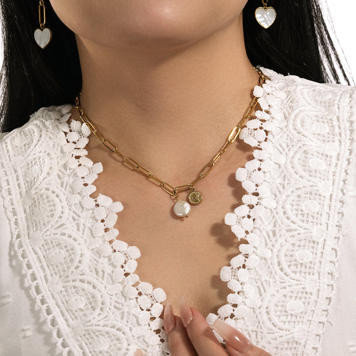 Wide chain necklace TrendyRush