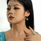 Blue pine earrings TrendyRush