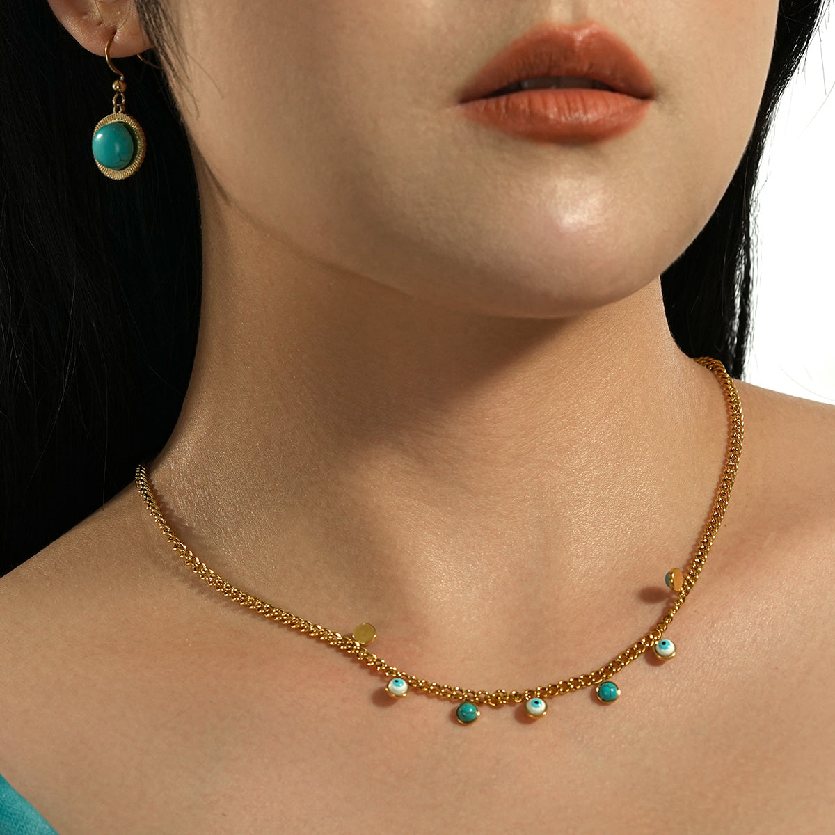 Blue pine earrings TrendyRush