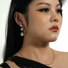Droplet shaped crystal earrings TrendyRush