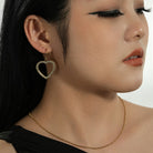Heart set diamond earrings TrendyRush