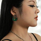 Crescent shaped plastic earrings TrendyRush