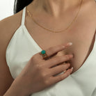 round malachite ring TrendyRush