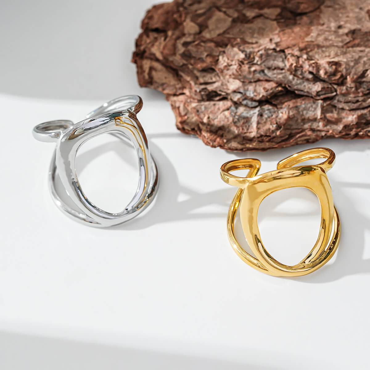 Oval hollow ring TrendyRush