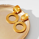 Curvy striped earrings TrendyRush
