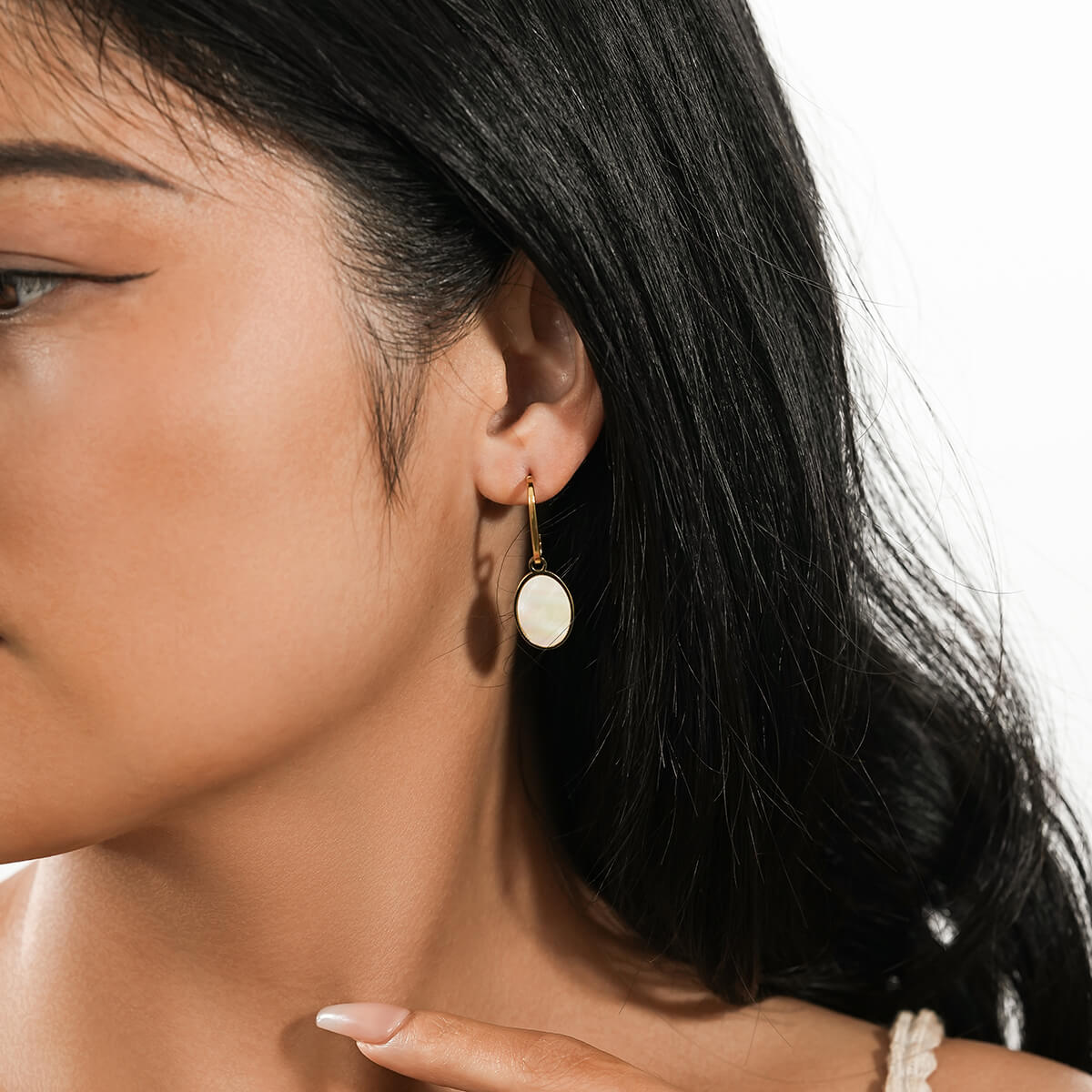 White fritillary earrings TrendyRush