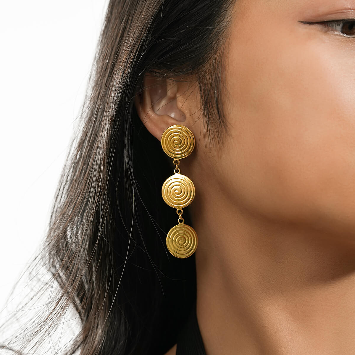 Thread circle earrings TrendyRush