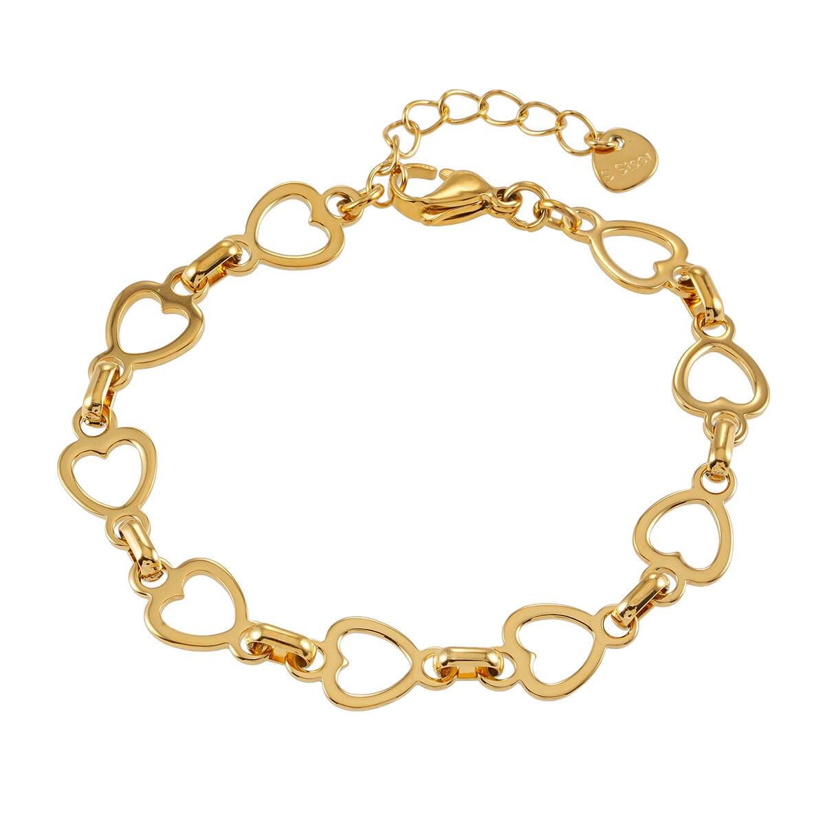 Hollow heart chain bracelet TrendyRush