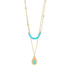 Turquoise double necklace TrendyRush