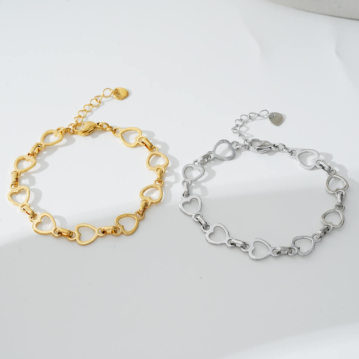 Hollow heart chain bracelet TrendyRush