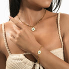 Square shell necklace TrendyRush