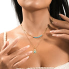 Turquoise double necklace TrendyRush
