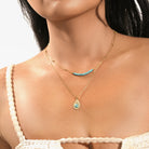 Turquoise double necklace TrendyRush