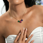 Colorful jade necklace TrendyRush